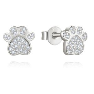 Lykka Symbols silver hund tass stiftörhängen pave main product photo