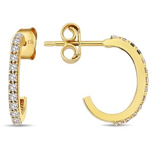 Lykka Casuals creolörhängen i gulguld 13,5 mm main product photo