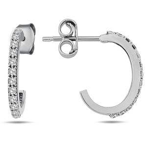 Lykka Casuals creolörhängen i vitguld 13,5 mm main product photo