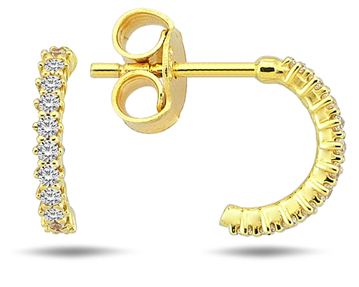 Lykka Casuals creolörhängen i gulguld 8,5 mm