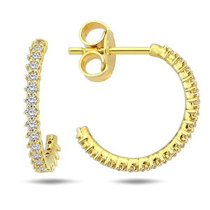 Lykka Casuals creolörhängen i gulguld 12,2 mm main product photo