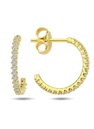 Lykka Casuals creolörhängen i gulguld 12,2 mm