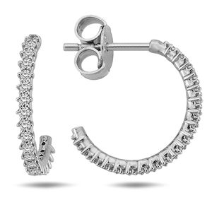 Lykka Casuals creolörhängen i silver 13,5 mm main product photo