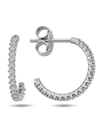 Lykka Casuals creolörhängen i silver 13,5 mm