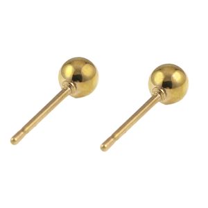 Lykka Strong guldfärgade kul stiftörhängen  main product photo