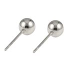 Lykka Strong silverfärgade kul stiftörhängen