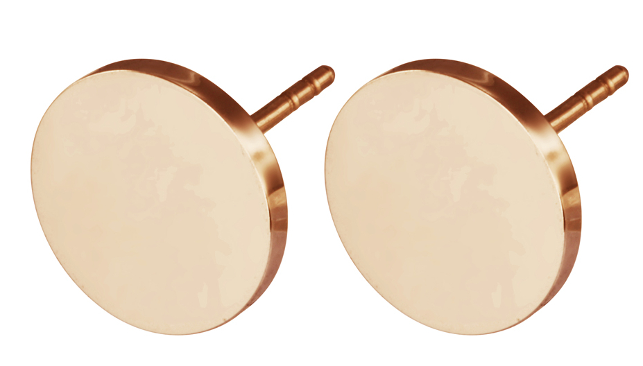 Lykka Strong roseguldfärgad stiftörhängen stål