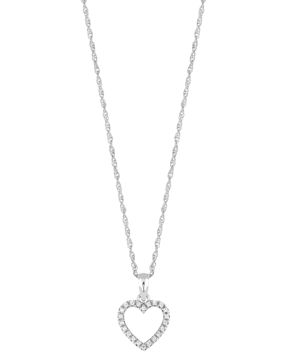 Lykka Hearts silver open heart hjärthalsband