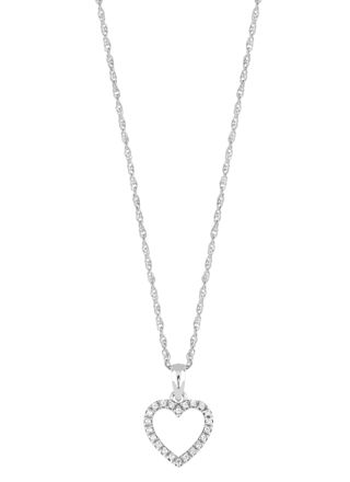 Lykka Hearts silver open heart hjärthalsband