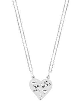 Lykka Hearts Best Friends delat hjärthalsband