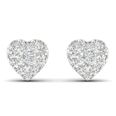 Lykka Elegance hjärtörhängen med diamanter