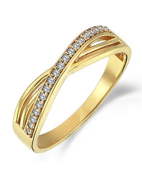 Lykken Casuals crossover gulguld ring