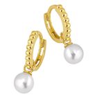 Lykka Casuals guld pärlörhängen med en droppe