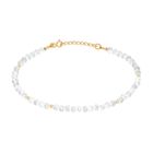 Lykka Casuals guldpläterad månsten-silverarmband