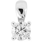 Lykka Elegance enstenshänge i vitguld med diamant