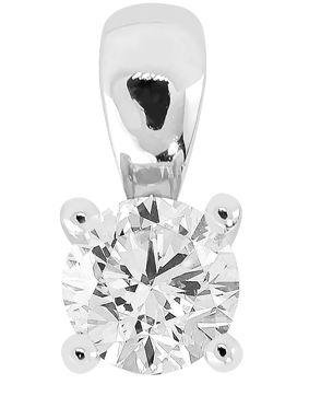 Lykken Elegance enstenshänge i vitguld med diamant