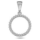 Lykka Casuals round berlock i silver