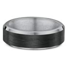 Lykka Strong two-tone rak slät titanring 7 mm-165