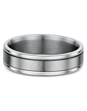 Lykka Strong slät titanring med spår 6 mm