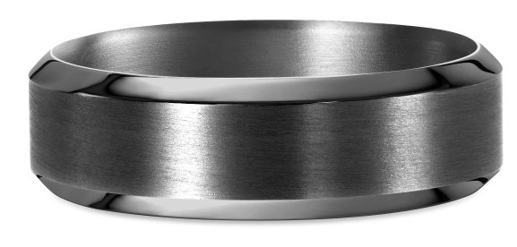 Lykka Strong slät rak tantalumring 5 mm