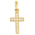 Lykka Crosses korshänge i guld med kanalinfattad kubiska zirkonia