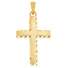 Lykka Crosses borstat kors i gul guld