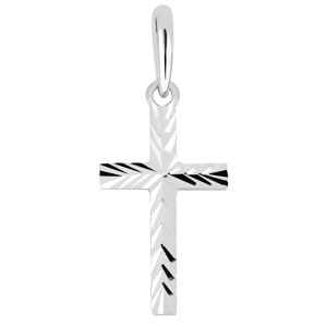 Lykka Crosses diamantslipat korshänge i vitguld 15,65 mm main product photo