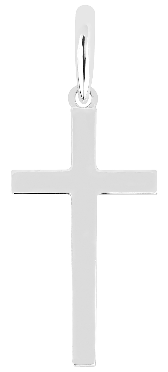 Lykka Crosses enkelt korssmycke i vitguld