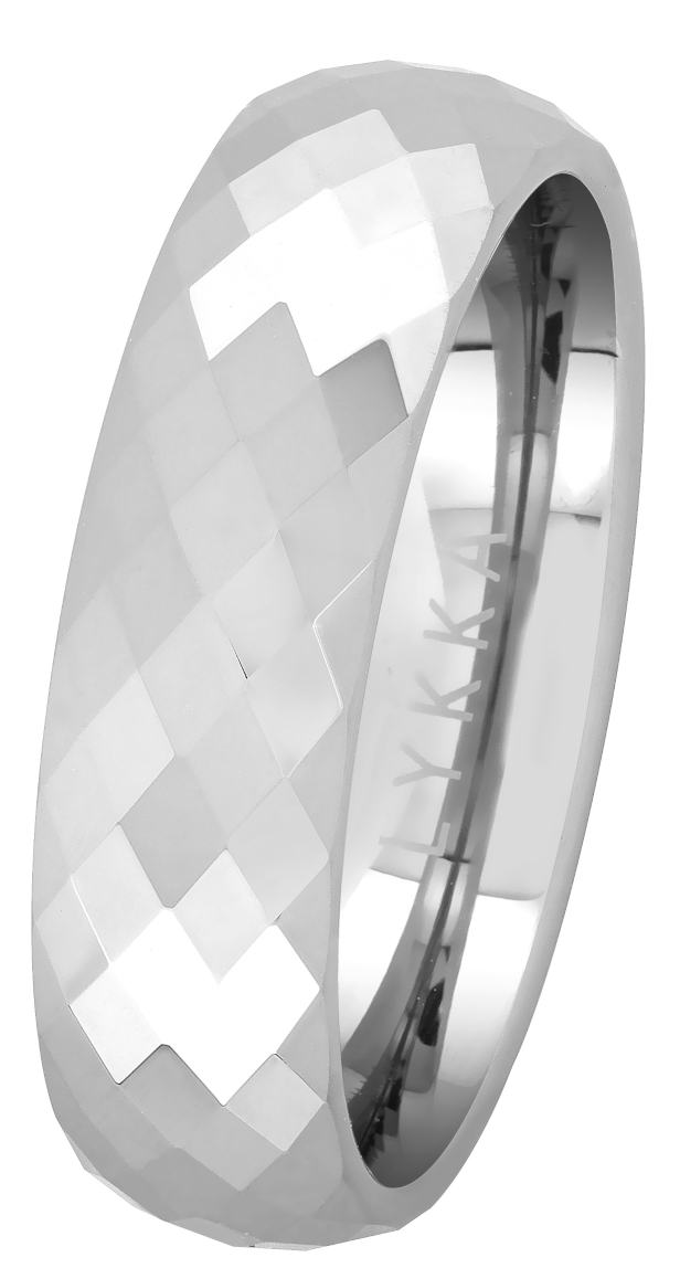 Lykka Strong tungsten ring halvrund 6 mm 