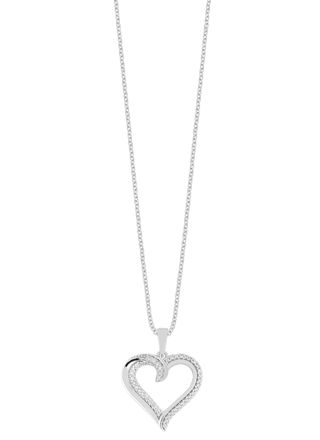 Lykka Hearts silverhalsband med hjärta