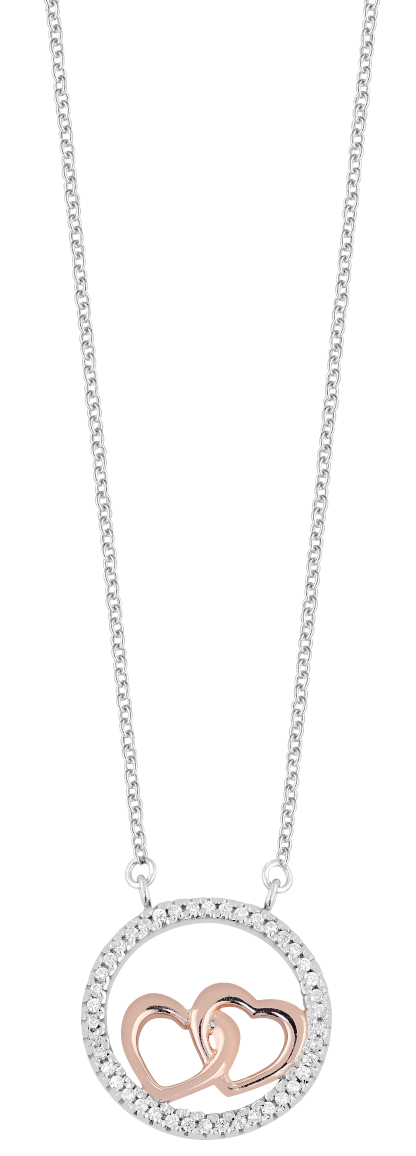 Lykka Hearts silverhalsband med hjärta