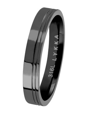 Lykken Strong gunmetal stålring
