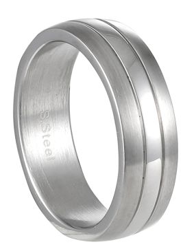 Lykka Strong slät stålring 6 mm