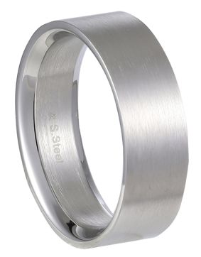 Lykka Strong slät rak stålring 7 mm