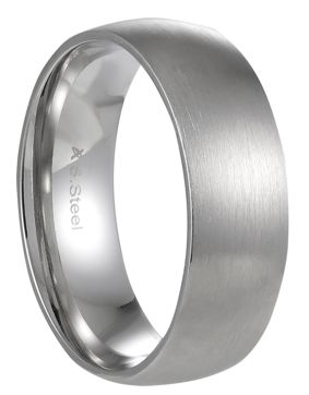 Lykken Strong slät halvrund stålring 7 mm