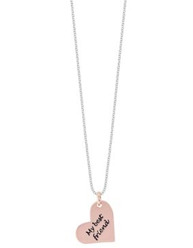 Best friend silverhalsband hjärta