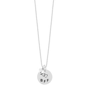 Best friends "BFF" silverhalsband main product photo