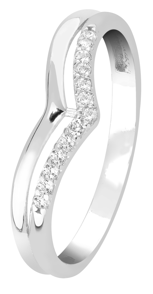 Lykka Casuals Split-shank Chevron silverring