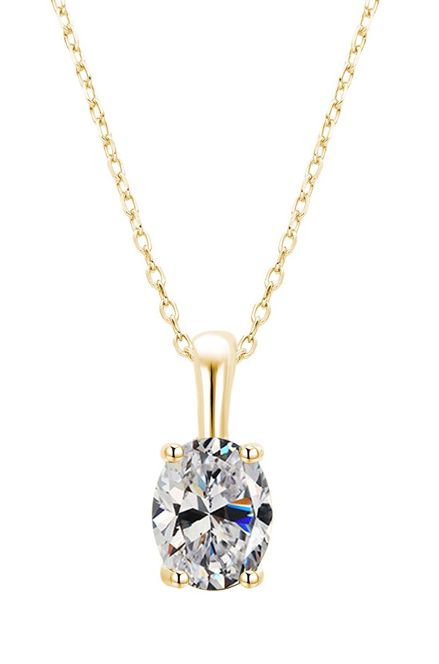 Lykka Symbols Födelsesten halsband april  42+3cm