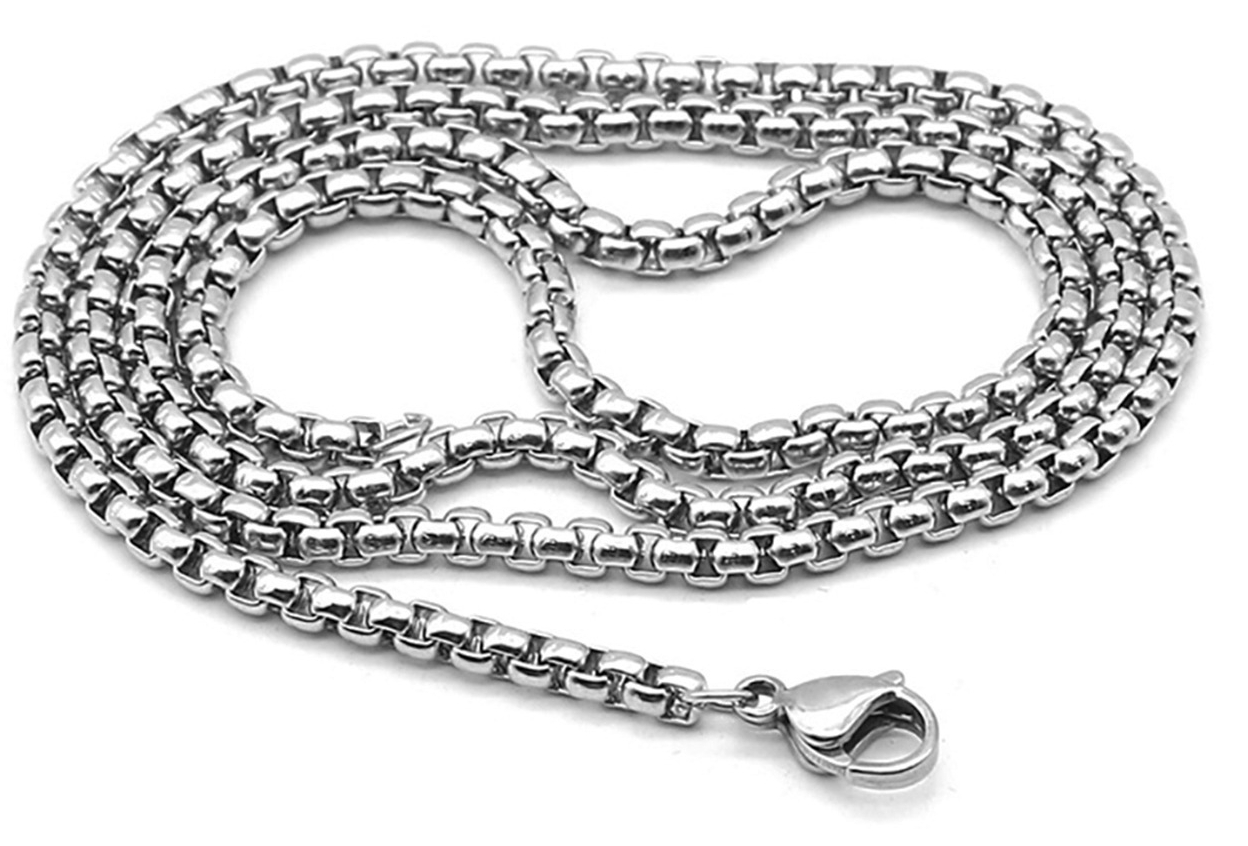 Lykka Viking stålhalsband 3 mm 50 cm 