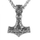 Lykka Viking Mjölnir stålhalsband 60 cm wheatlänk 4.3 x 3.1 cm