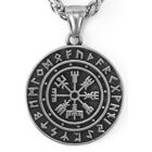 Lykka Viking stålhalsband 60 cm 4 x 4 cm