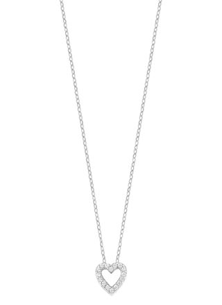 Lykka Hearts silver öppet hjärta halsband