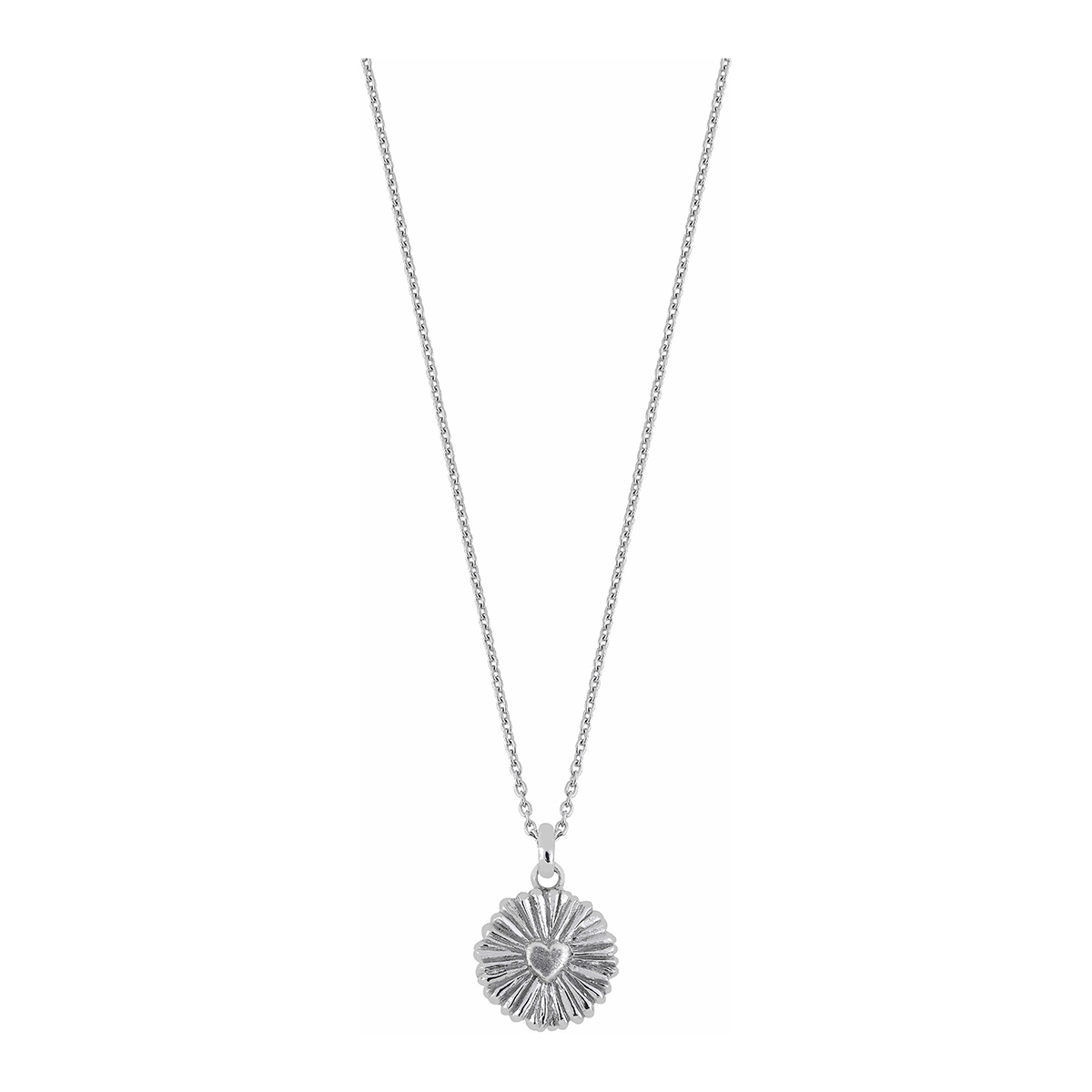 Lykken silverhalsband med hjärta 42 + 3 cm