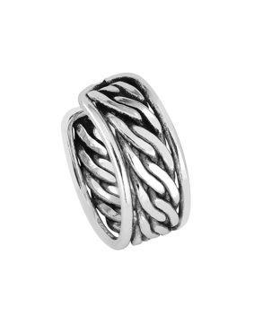 Lykka Casuals ear cuff silver örhängen oxiderad