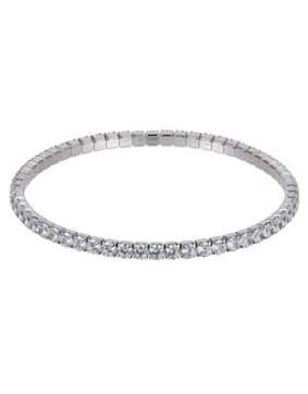 Lykken Trend elastiskt tennisarmband zirkonia 16.5cm