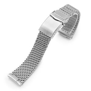 MiLTAT Curved End Massy Mesh-armband för Seiko Turtle MC221820B007B main product photo
