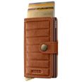Secrid Premium Miniwallet Emboss Lines Cognac+