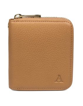Aarni hjortskinn mini Clutch-plånbok cognac/guld