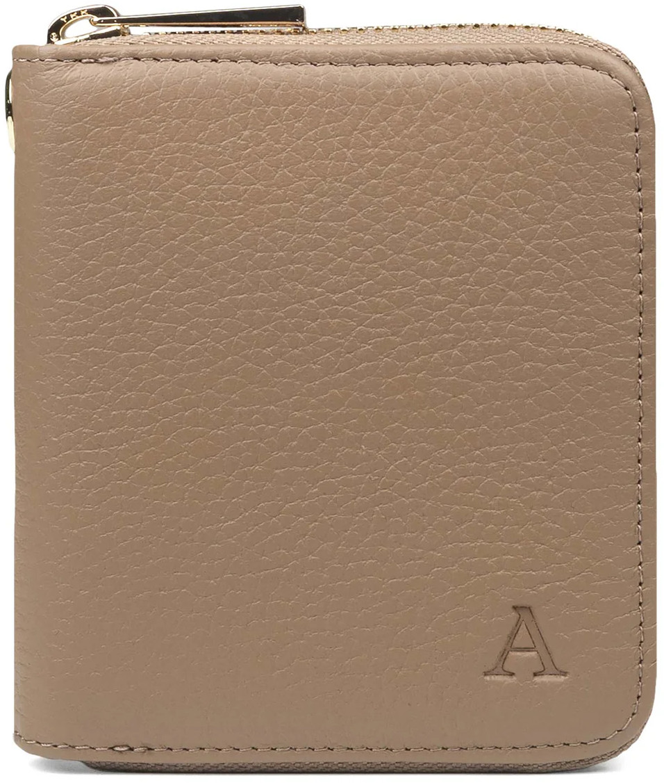 Aarni hjortskinn mini Clutch-plånbok sand/gold